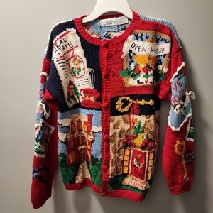 Realtor Sweater Cotton Ramie Knit Blend The Eagle's Eye XL 1994 Vintage Soft